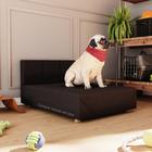 Cama Box Pet Dog Retriever Cachorro Porte Grande 80 cm Cor Marrom - Comprar Moveis em Casa