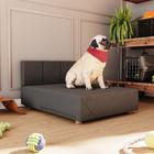 Cama Box Pet Dog Romeu Cachorro Porte Maior 80 Cor Cinza - Comprar Moveis em Casa