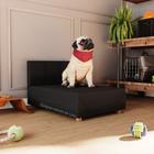 Cama Box Pet Retriever 80 cm Porte Grande Lara - Cor: Preto - Lojas G2 Móveis