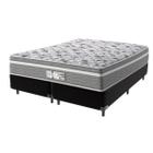 Cama Box Preto e Colchão Queen Evolution Molas Ensacadas Probel