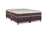 Cama Box Queen Castor Class Pocket Hibrido 158x198x52 + Box Castor Marrom