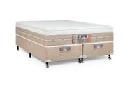 Cama Box Queen Castor Silver Star Air One Face Pocket 158x198x59 + Box Castor Bege