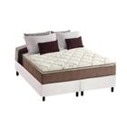 Cama Box Queen: Colchão Espuma Anjos D28/ AG65 Star + Base CRC Courano White(158x198)