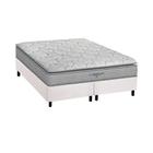 Cama Box Queen: Colchão Espuma D45 Probel Anatômico Guarda Costas Próextreme Plus + Base CRC Courano White (158x198)