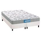 Cama Box Queen: Colchão Espuma D45 Probel /EP Guarda Costas Próextreme Double Face + Base CRC Courano White(158x198)