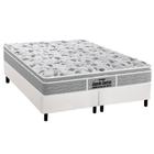 Cama Box Queen: Colchão Espuma D45 Probel /EP Guarda Costas Próextreme Plus + Base CRC Courano White(158x198)