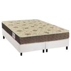 Cama Box Queen: Colchão Espuma Orthoflex D33/EP Matera + Base CRC Suede White(158x198)