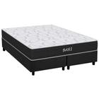 Cama Box Queen: Colchão Espuma Orthoflex D45 Bari + Base CRC Suede Gray(158x198)