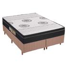 Cama Box Queen: Colchão Espuma Polar D28/EP Anatômico Orthoface + Base CRC Rústico Clean(158x198)