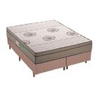 Cama Box Queen: Colchão Espuma Polar D33 Pérola + Base CRC Rústico Clean(158x198)