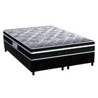 Cama Box Queen: Colchão Espuma Probel D33/EP Advanced Tech1500 Plus + Base CRC Suede Black(158x198)