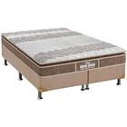 Cama Box Queen: Colchão Espuma Probel D33/EP Guarda Costas Próintense Plus + Base CRC Suede Clean(158x198)