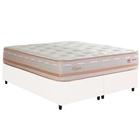 Cama Box Queen + Colchão Herval Lyon Molas Maxspring 158x198x71