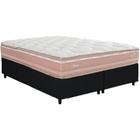 Cama Box Queen + Colchão Herval Nesser Molas Maxspring 158x198x68