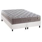 Cama Box Queen: Colchão Molas Ensacadas Anjos MasterPocket Richesse + Base CRC Courano Branco(158x198)