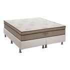 Cama Box Queen: Colchão Molas Ensacadas Ortobom SuperPocket Celebrita + Base CRC Courano Branco(158x198)