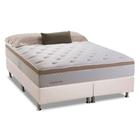 Cama Box Queen: Colchão Molas Herval Bonnel Inspiracion + Base CRC Courano White(158x198)