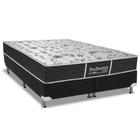 Cama Box Queen: Colchão Molas Probel Bonnel ProDormir Sleep + Base CRC Suede Black(158x198)