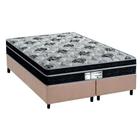 Cama Box Queen: Colchão Molas Probel Prolastic Born + Base CRC Suede Bege(158x198)