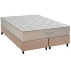 Cama Box Queen: Colchão Ortopédico Kappesberg D33 Anatômico Carmine + Base CRC Suede Clean (158x198)