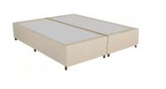 Cama Box Queen Size Bi-Partida 158x198x36 Suede Bege