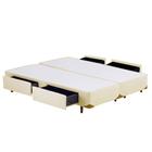 Cama Box QUEEN SIZE Bipartido Universal 4 Gavetas - 158x198