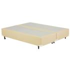 Cama Box QUEEN SIZE Bipartido Universal Cosmopolita Areia Rajado - 158x198