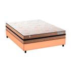 Cama Box Smart Milano Plumatex Molas Ensacadas Casal Bege