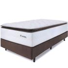 Cama Box Solteirão Colchão Molas Ensacadas com Pillow Top Extra Conforto 97x203x72cm - Premium Sleep - BF Colchões