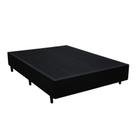 Cama Box Solteirão SP Móveis Sintético Preto - 26x128x188