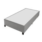 Cama Box Solteiro 0,88m com 38cm de Altura Suede Prince Cinza