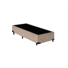 Cama Box Solteiro AColchoes Suede Bege 40x78x188 - Acolchões