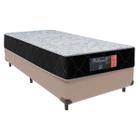 Cama + Box Solteiro Bege Orthopedic Comfort Ortopédico D33 88x188