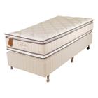Cama Box Solteiro (Box + Colchão) 78x188x67 Bali Prorelax Molas Ensacadas Pillow Top Duplo