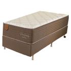 Cama Box Solteiro (Box + Colchão) 88x188x69 Pro Quality Prorelax Molas Ensacadas Pillow Top Turn Free - Marrom