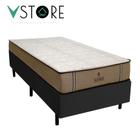 Cama Box Solteiro + Colchão Madrid D33 Molas Ensacadas 78x188x66cm Várias Cores - Vstore - V-STORE