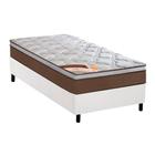 Cama Box Solteiro: Colchão Molas Ensacadas Castor Pocket Revolution + Base CRC Courano White(88x188)