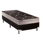 Cama Box Solteiro: Colchão Molas Paropas Extrapedic UniBlack + Base CRC Suede Black(88x188)