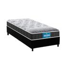 Cama Box Solteiro: Colchão Ortopédico Probel D28/EP Anatômico Guarda Costas Prómiddle + Base CRC Suede Black(88x188)