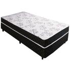 Cama Box Solteiro Conjugada Espuma Ortopédica Selado 88x188 Metalassê Tampo Branco - Aloa