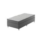 Cama Box Solteiro D28 Of 0,96x203x0,42 Cinza/Branco