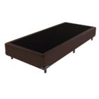 Cama Box Solteiro Marrom Comfort Prime 88x188