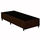 Cama Box Solteiro Suede SerenePrime Marrom 88x188x40