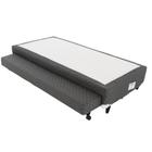 Cama Box SOLTEIRO Universal Cosmopolita Bicama Cinza - 088x188