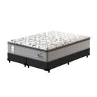 Cama Box Super King Preta + Colchão de Molas Ensacadas - Probel - Guarda-Costas Ouro - 193x203x69cm