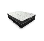 Cama Box Viúva 128 Tecido Sintético Preto com Colchão de Molas Sleep Black - Probel - 62x128x188cm