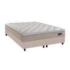 Cama Box Viúva Bipartida + Colchão Ecoflex Lush Molas Ensacadas 128x188x75