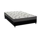 Cama Box Viúva: Colchão Espuma D33 Ortobom Light Saúde + Base CRC Suede Black (128x188)