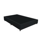 Cama Box Viúva SP Móveis Suede Preto - 42x128x188