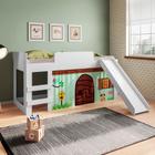 Cama Cabaninha Com Escorregador Solteiro Branco Playful Shop JM